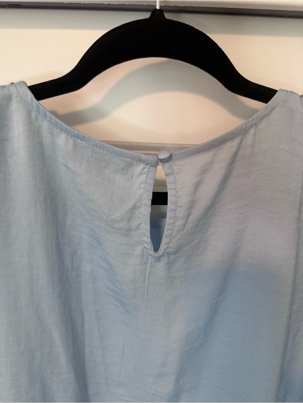1. State Pale Blue Tie-Shoulder Sleeveless Top - Picture 5 of 5